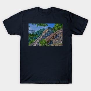 Temple of Inscriptions. Palenque T-Shirt